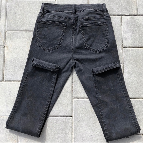 EUC Ann Taylor Dark Grey Modern Fit Skinny Jeans - Picture 6 of 7